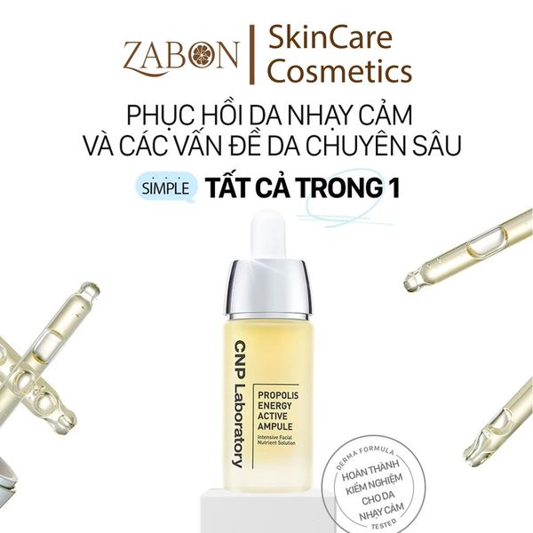 Set 3 Tinh chất phục hồi da keo ong CNP PROPOLIS ENERGY ACTIVE AMPULE SET 30ml
