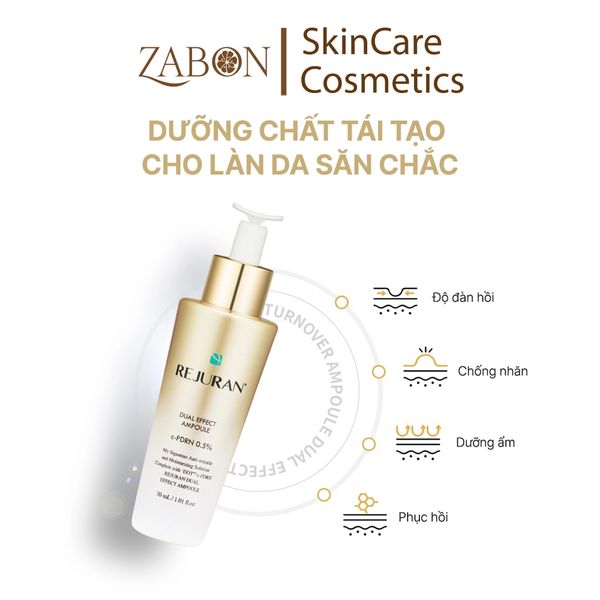 Tinh chất REJURAN DUAL EFFECT AMPOULE dưỡng ẩm, hỗ trợ phục hồi, cải thiện dấu hiệu lão hóa 30ml