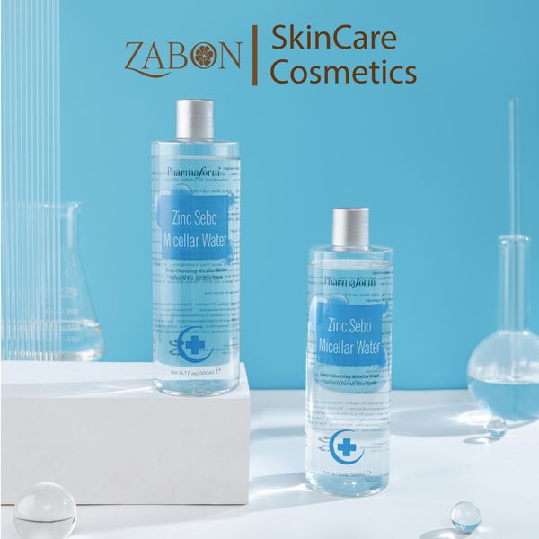 Nước tẩy trang Pharmaform Zinc Sebo Micellar Water dịu nhẹ, chuyên biệt cho da dầu & da mụn 500ml