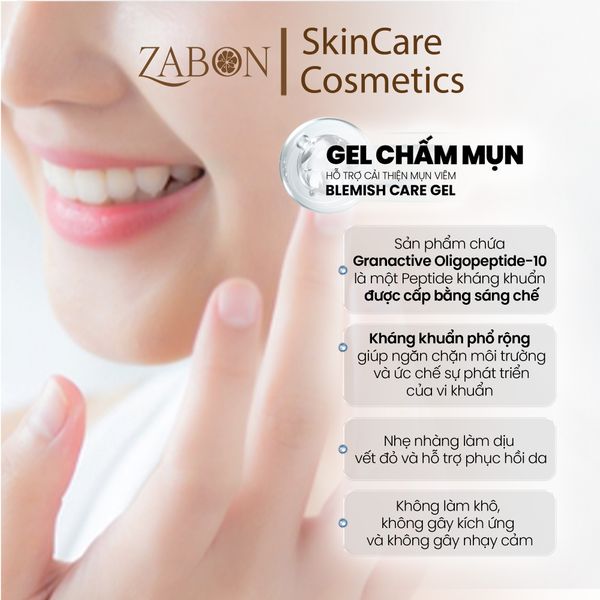 Gel Chấm Mụn MD CARE Blemish Care Gel Hỗ Trợ Làm Dịu Và Cải Thiện Mụn Viêm 15ml