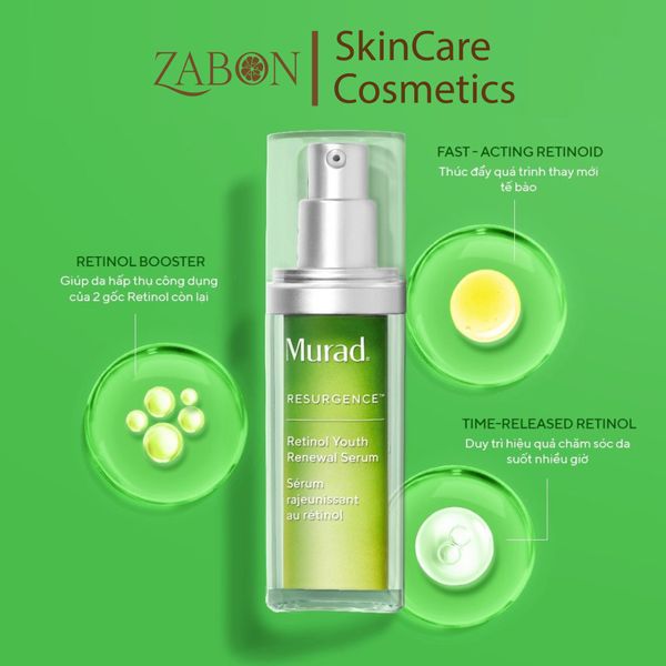 Bộ đôi Murad Rapid Dark Spot Correcting & Murad Retinol Youth Renewal làm mờ vết nám, nếp nhăn, giúp da mịn màng 30ml