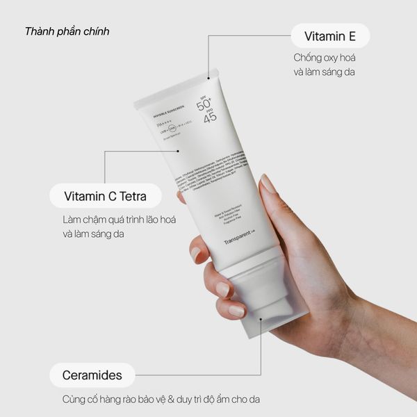 Kem chống nắng tàng hình Transparent Lab Invisible Sunscreen SPF 50+ 100ml