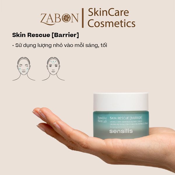 Kem dưỡng Sensilis Skin Rescue [Barrier] làm dịu, phục hồi hàng rào bảo vệ da 50ml