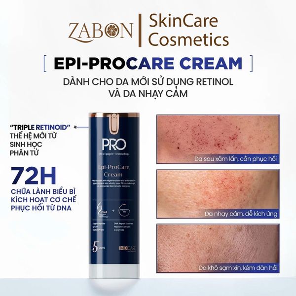 Kem dưỡng MD CARE Epi - ProCare Cream dưỡng ẩm phục hồi và cải thiện nếp nhăn 30ml