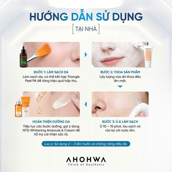 Mặt Nạ Ủ Sáng da AHOHWA Tone-Up Brightening Cream Mask 100g