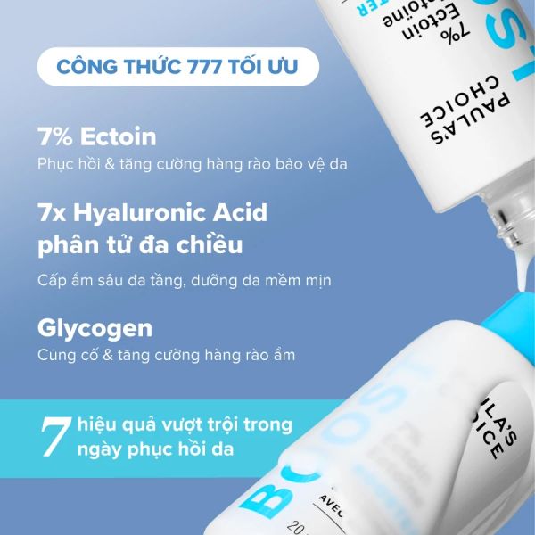 Tinh chất Paula's Choice 7% Ectoin Booster phục hồi và bảo vệ da 7 tác động 10ml