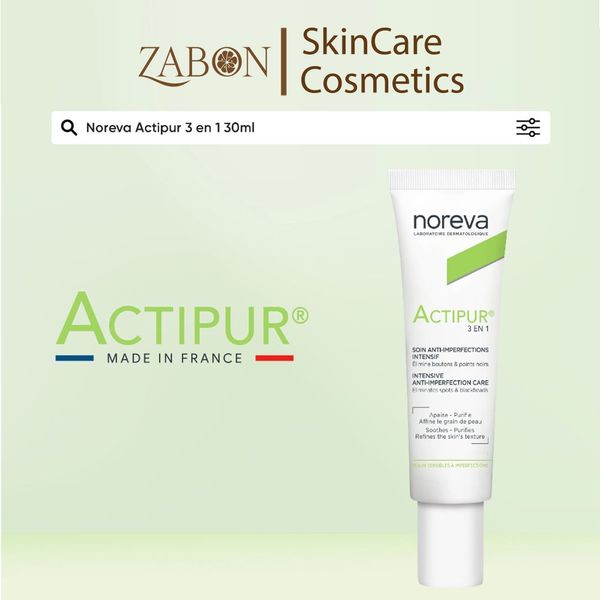Kem Noreva Actipur 3 En 1 bôi giảm mụn 30ml
