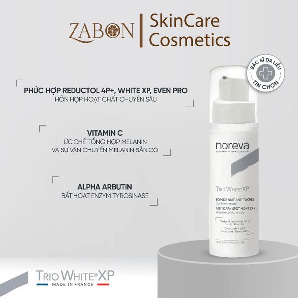 Kem dưỡng Noreva Trio White Xp Anti - Dark Spot Night Care dưỡng sáng da ban đêm 30ml
