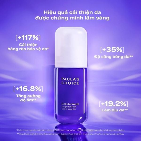 Tinh chất Paula’s Choice NAD+ CellularYouth Longevity Serum cấp ẩm, hỗ trợ da sáng mịn, đều màu 30ml