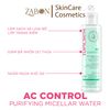 Nước tẩy trang Topicrem AC CONTROL Purifying Micellar Water dành cho da dầu mụn 200ml