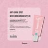 Kem dưỡng The Hoppa Anti-Dark Spot & Whitening Cream SPF30 chống nắng sáng da & mờ vết thâm 50ml