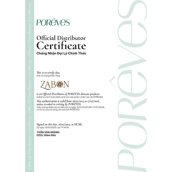 Bộ 3 PORÊVES làm sạch dịu nhẹ, dưỡng ẩm, làm mềm và phục hồi da