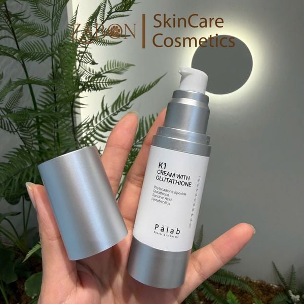 Kem dưỡng PÀLAB K1 Cream With Glutathione hỗ trợ làm dịu, phục hồi và cải thiện da xỉn màu 30ml