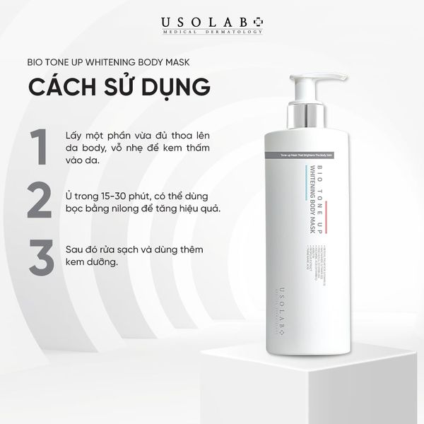 Kem ủ trắng body USOLAB - Giúp làm sáng da 1000ml