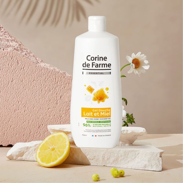 Gel tắm Corine de Farme Essential Milk And Honey Shower Gel 750ml