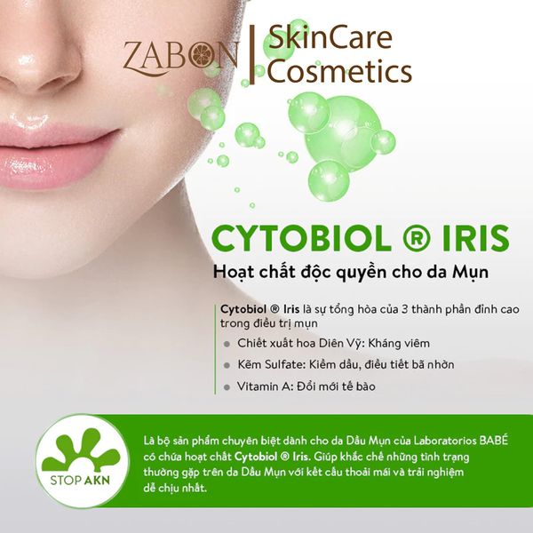 Bộ đôi làm sạch và dưỡng ẩm, giảm mụn, giảm nhờn BABE Stop AKN Purifying Cleansing Gel + Mattifying Moisturiser 50ml