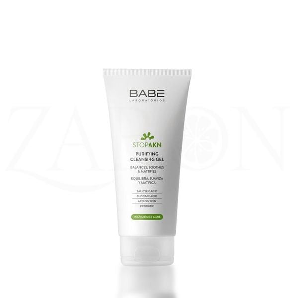 Sữa rửa mặt BABE Stop AKN Purifying Cleansing Gel cho da dầu mụn