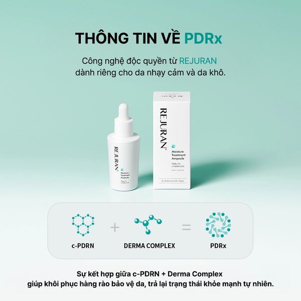 Tinh chất REJURAN MOISTURE TREATMENT AMPOULE dưỡng ẩm giúp làm dịu, hỗ trợ phục hồi 30ml