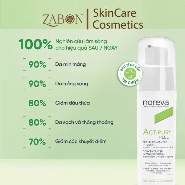 Serum Noreva Actipur Peel Concentrated giảm mụn và giảm thâm mụn 30ml