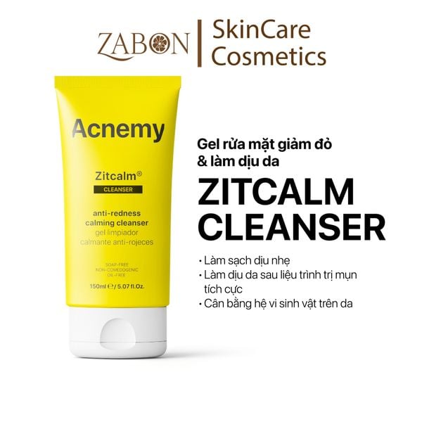 Gel rửa mặt Acnemy Zitcalm Anti-Redness Calming Cleanser giảm đỏ và làm dịu da 150ml