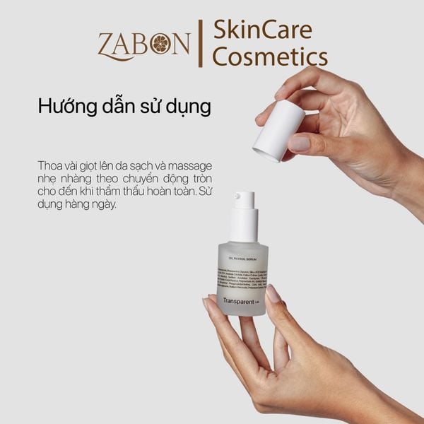 Tinh Chất Transparent Lab Oil Patrol Serum kiểm soát dầu, hỗ trợ làm mịn da 30ml