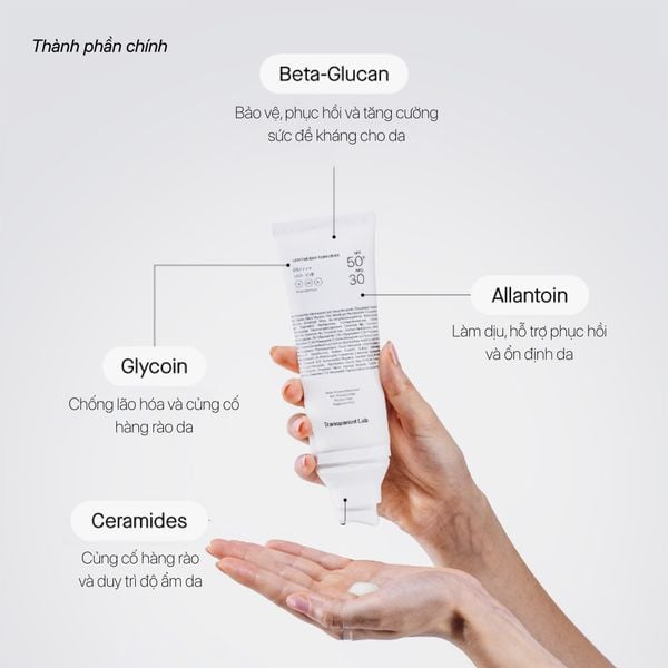 Kem chống nắng siêu mỏng nhẹ Transparent Lightweight Sunscreen SPF50+ 100ml
