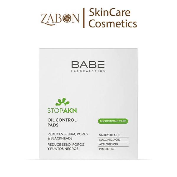 Miếng Pad BABE STOP AKN OIL CONTROL PADS kiểm soát dầu, giảm mụn, cho làn da sạch (60 miếng x 1 hộp)