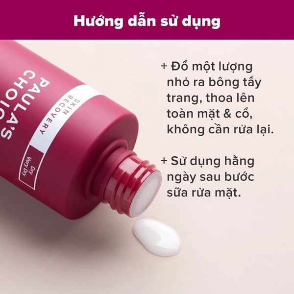 Nước cân bằng Paula's Choice Skin Recovery Enriched Calming Toner làm dịu và phục hồi độ ẩm cho da 190ml