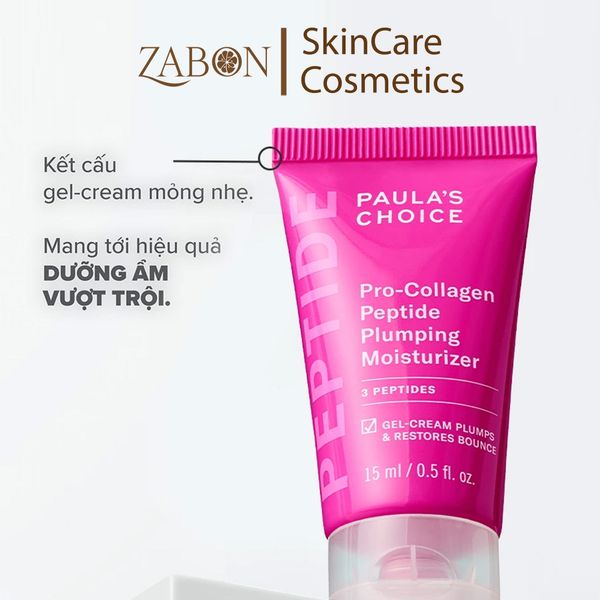 Kem dưỡng ẩm căng mọng và giảm nếp nhăn Paula's Choice Pro-Collagen Peptide Plumping Moisturizer 15ml