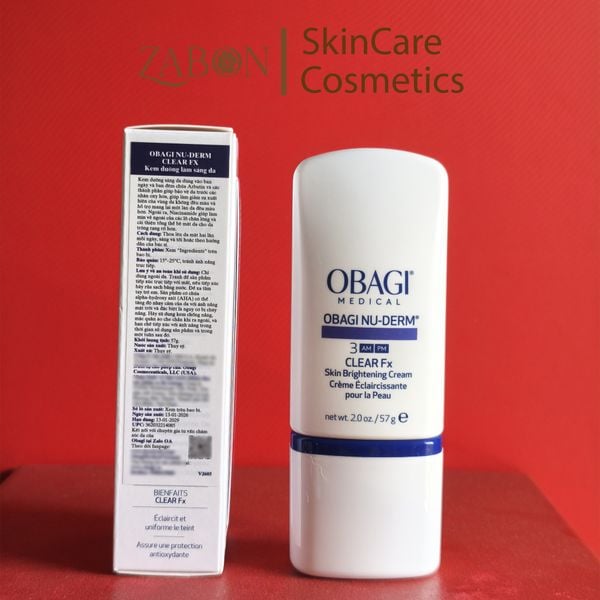 Kem dưỡng Obagi Nuderm Clear 3FX làm sáng da, mờ thâm nám và chống lão hóa 57g