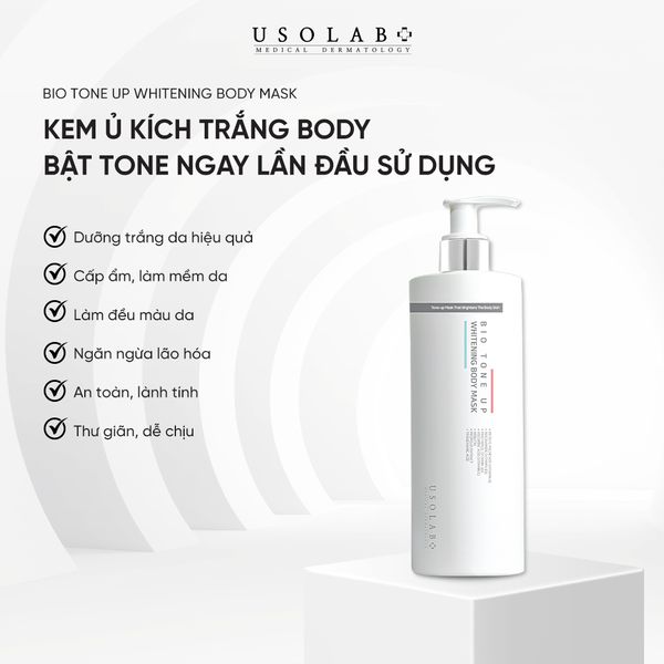 Kem ủ trắng body USOLAB - Giúp làm sáng da 1000ml