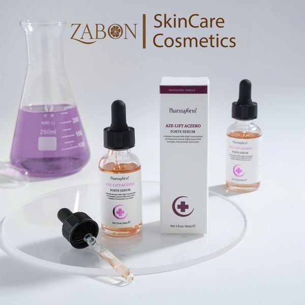 Tinh chất Pharmaform Aze-Lift Aczero Forte Serum kiểm soát dầu nhờn, làm dịu và hỗ trợ giảm mụn 30ml