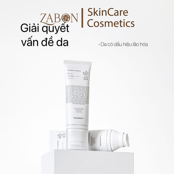 Kem chống nắng siêu mỏng nhẹ Transparent Lightweight Sunscreen SPF50+ 100ml