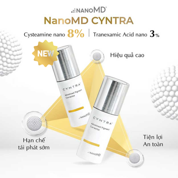 Tinh chất NanoMD Cyntra Advanced Pigment Corrector dưỡng ẩm và làm sáng da, hỗ trợ làm mờ vết nám trên da 20ml