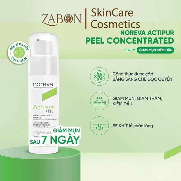 Serum Noreva Actipur Peel Concentrated giảm mụn và giảm thâm mụn 30ml