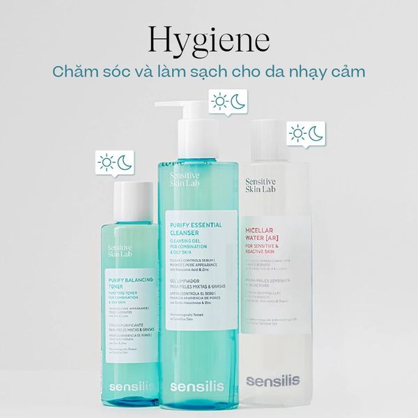 Nước cân bằng da Sensilis Purify Balancing Toner kiềm dầu làm sạch lỗ chân lông 200ml