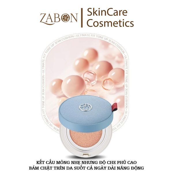 Phấn Nước Ohui Ultimate Fit Tone Up Jean Cushion 01 Pink Beige (15g x 2 lõi)