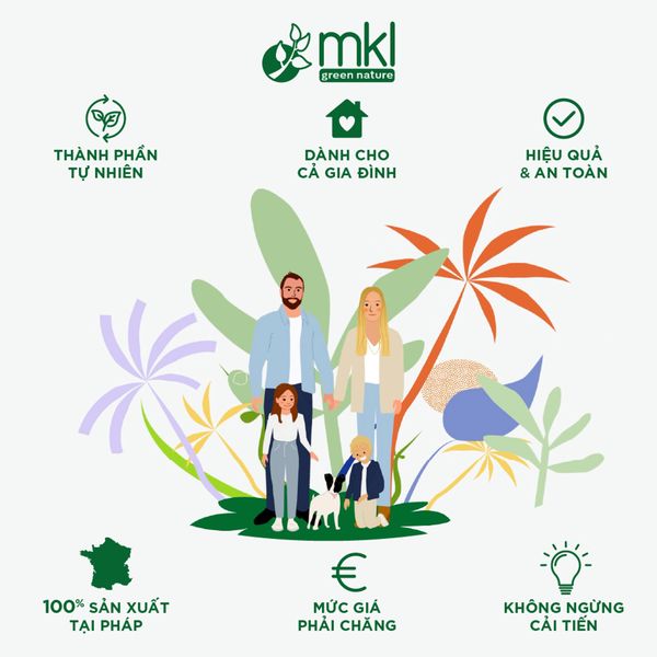 Sữa tắm MKL Green Nature Cosm'Ethik Gel Douche Pêche Blanche Bio De Provence 1000ml