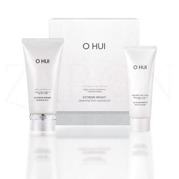 Sữa rửa mặt dưỡng trắng OHUI Extreme Bright Cleansing Foam 160ml + 100ml