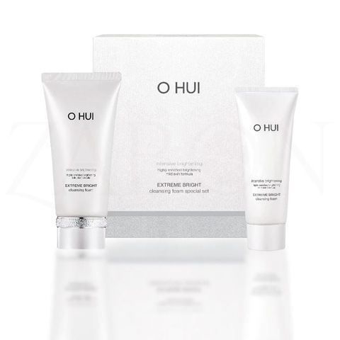Sữa rửa mặt dưỡng trắng OHUI Extreme Bright Cleansing Foam 160ml + 100ml