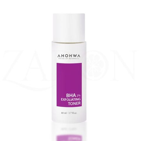 AHOHWA BHA 2% Exfoliating Toner - Hỗ trợ giảm mụn, làm sạch bã nhờn, thu nhỏ lỗ chân lông (80ml)
