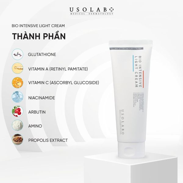 Kem Dưỡng Usolab Bio Intensive Light Cream Giúp Sáng Da Body và Làm Dịu Da 50ml