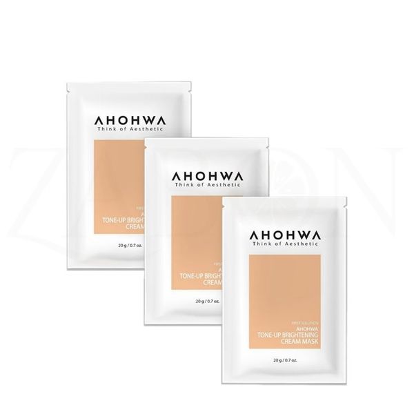 Mặt nạ ủ trắng Ahohwa dạng kem Tone-up Brightening Cream Mask gói 20g