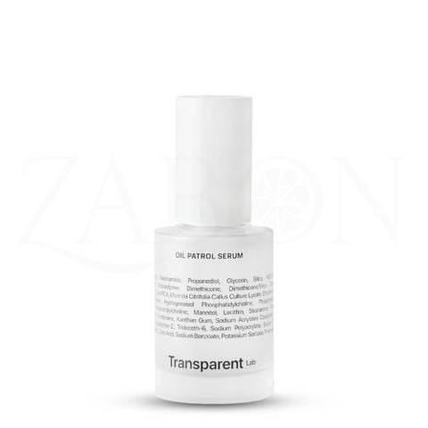 Tinh Chất Transparent Lab Oil Patrol Serum kiểm soát dầu, hỗ trợ làm mịn da 30ml