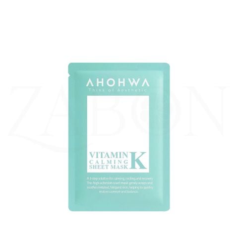 Mặt Nạ AHOHWA Vitamin K Calming Mask Cấp Ẩm Phục Hồi 23ml