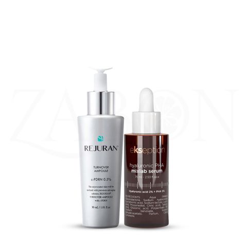 Combo REJURAN Turnover Ampoule 30ml và Ekseption Hyaluronic PHA Mixlab 75ml giảm nếp nhăn, phục hồi tái tạo sáng da