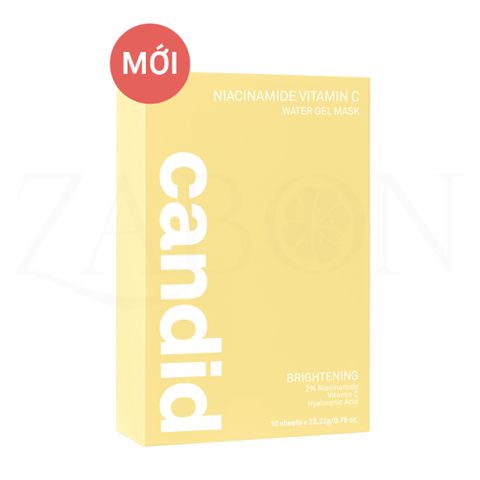 Mặt nạ Candid Niacinamide Vitamin C cấp ẩm, hỗ trợ làm sáng và cải thiện làn da (1 hộp 10 miếng)