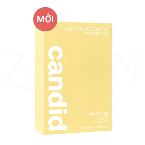 Mặt nạ Candid Niacinamide Vitamin C cấp ẩm, hỗ trợ làm sáng và cải thiện làn da (1 hộp 10 miếng)
