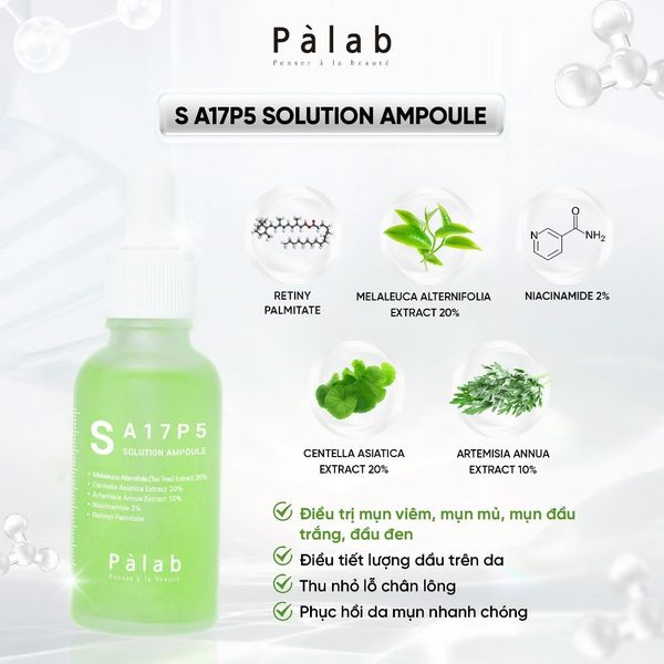 Tinh chất giảm dầu mụn Palab S A17P5 30ML