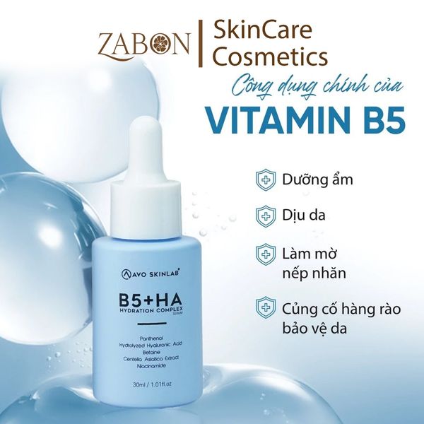 Serum HA B5 AVO - tái tạo, phục hồi da, tăng đàn hồi, da căng bóng 30ml